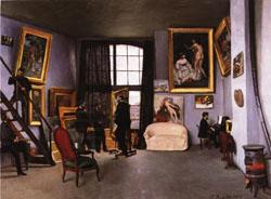 Frederic Bazille Bazille's Studio 9 rue de la Condamine oil painting picture
